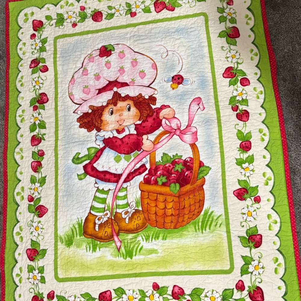 Strawberry Shortcake Quilted Blanket